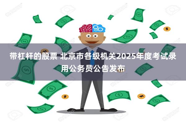 带杠杆的股票 北京市各级机关2025年度考试录用公务员公告发布