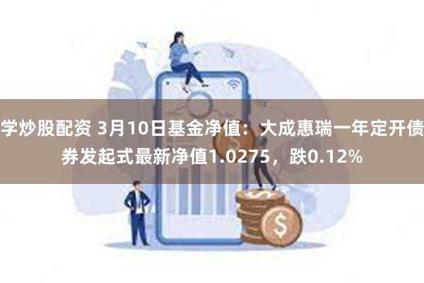 学炒股配资 3月10日基金净值：大成惠瑞一年定开债券发起式最新净值1.0275，跌0.12%